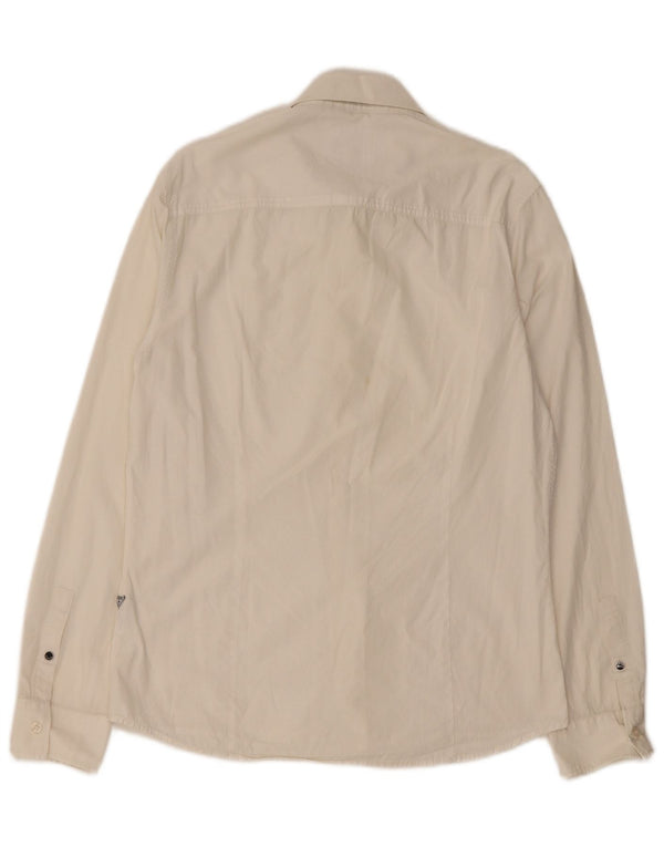 Guess Camisa Slim Fit Para Hombre Blanco Grande