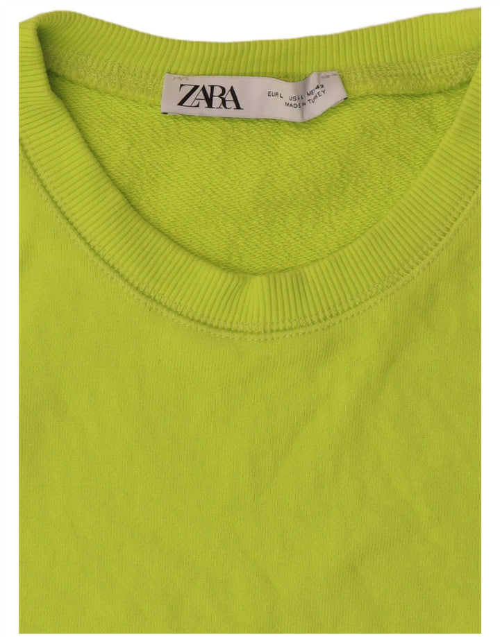 ZARA Hombre Camiseta Grande Verde