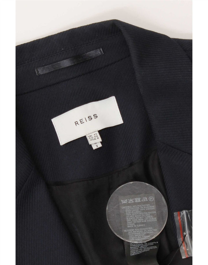 Chaqueta tipo blazer con doble botonadura para mujer Reiss UK 40 Poliéster azul marino mediano