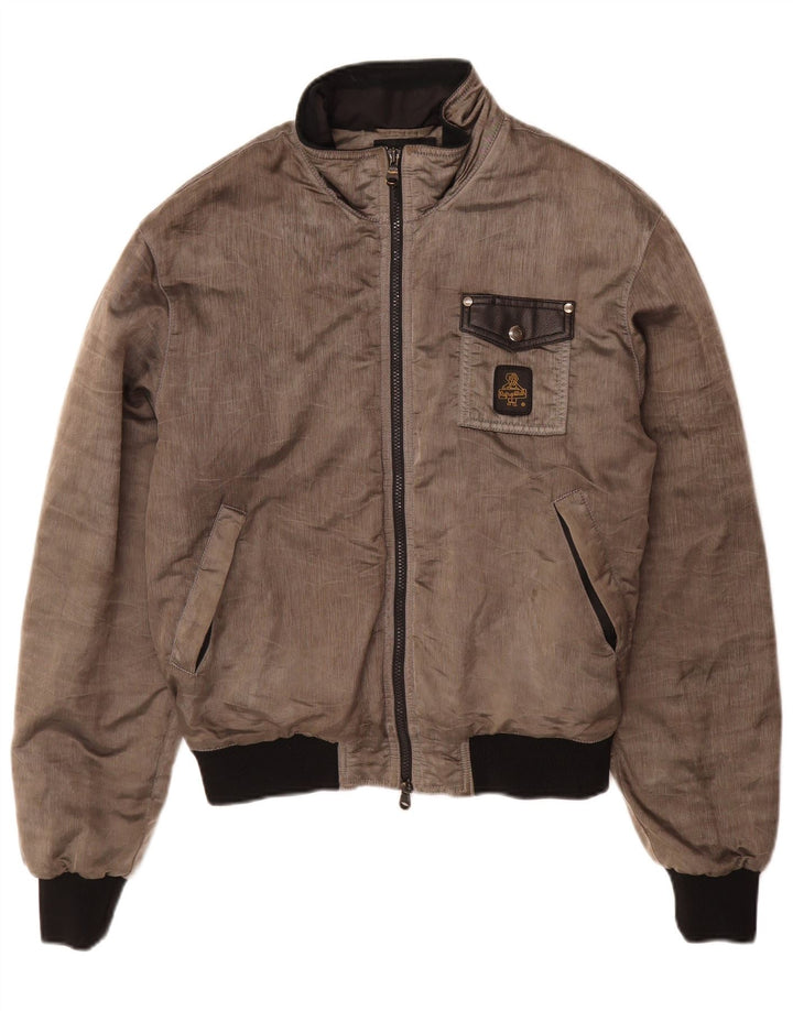 Refrigiwear Chaqueta Bomber para Hombre UK 38 Poliamida Gris Medio