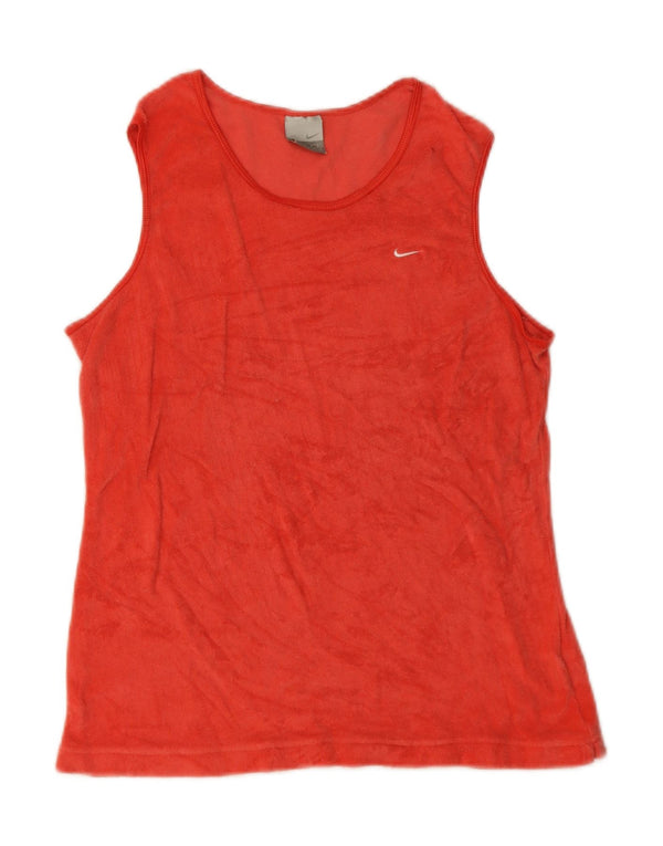 Nike - Camiseta sin mangas para mujer US 12/14 grande, algodón rojo
