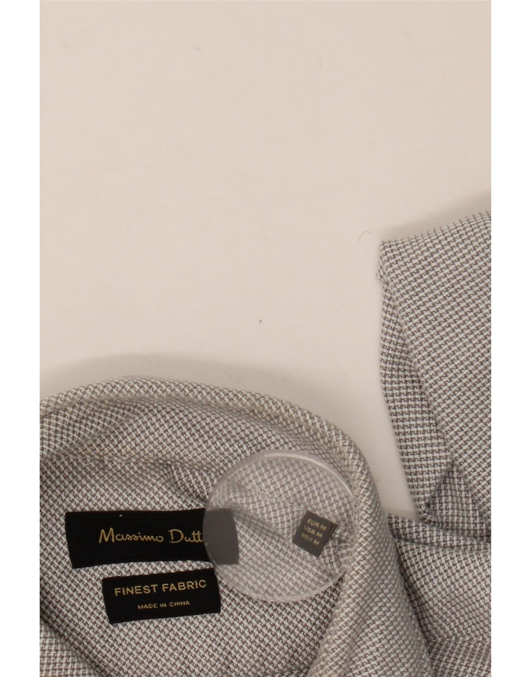 Camisa Massimo Dutti Hombre Gris Medio