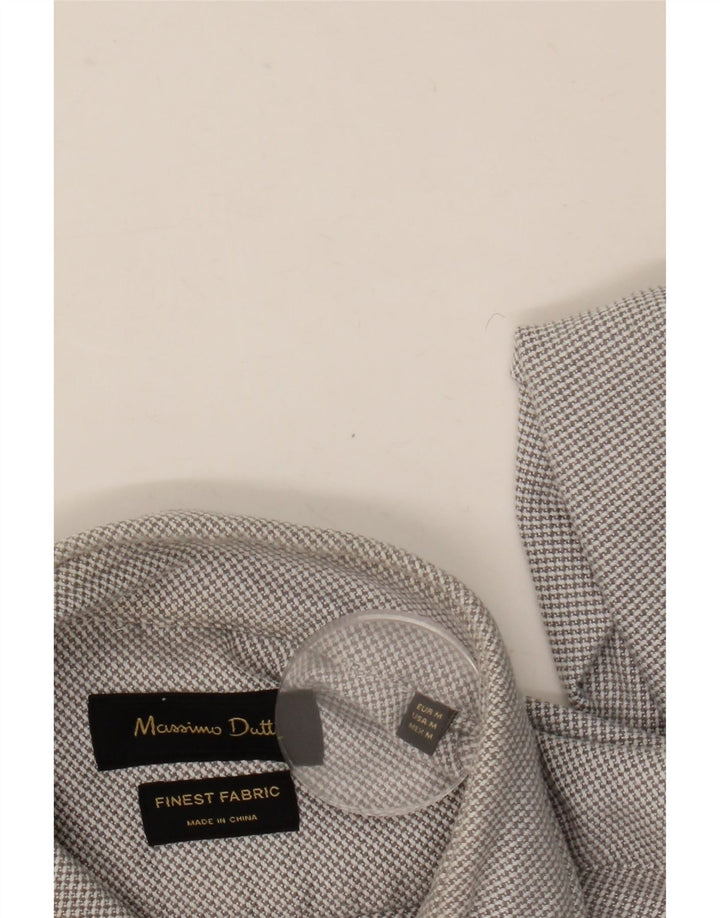 Camisa Massimo Dutti Hombre Gris Medio