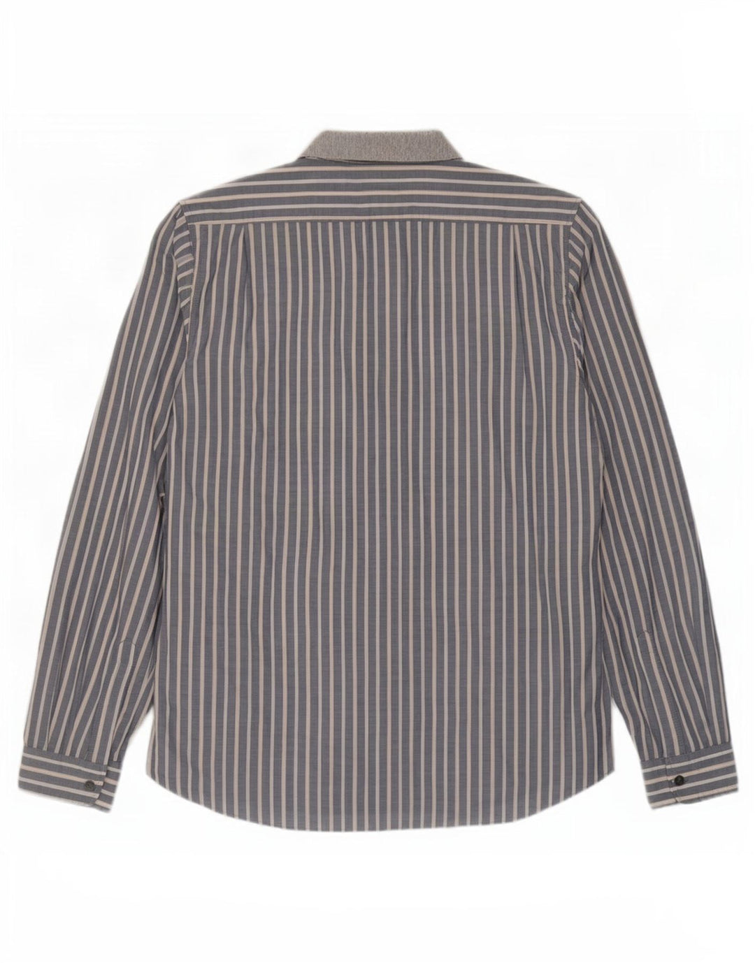 Camisa Hugo Boss Hombre XL Algodón Rayas Gris
