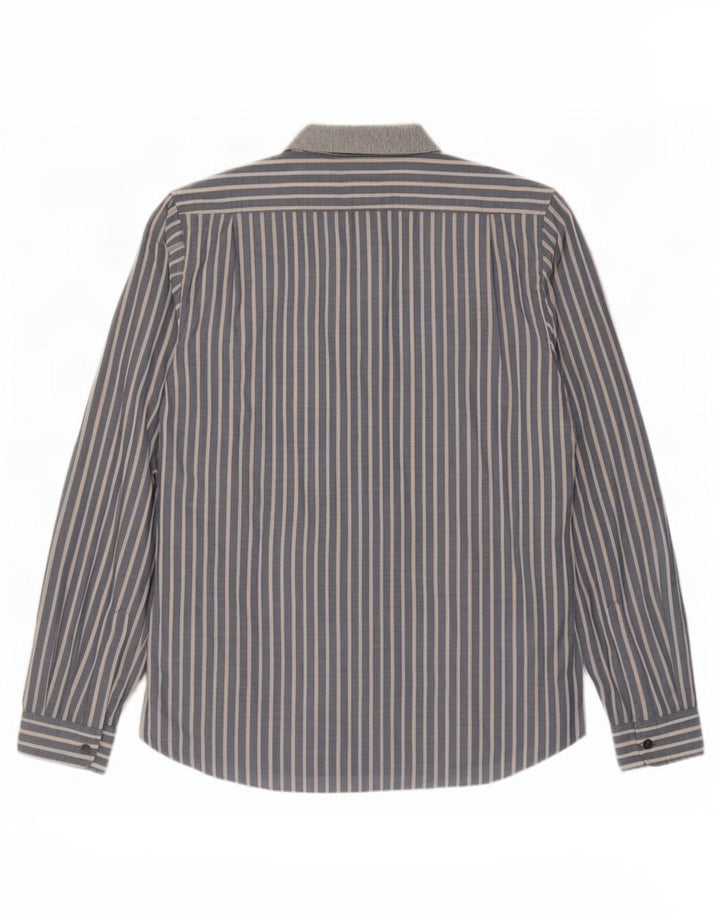 Camisa Hugo Boss Hombre XL Algodón Rayas Gris