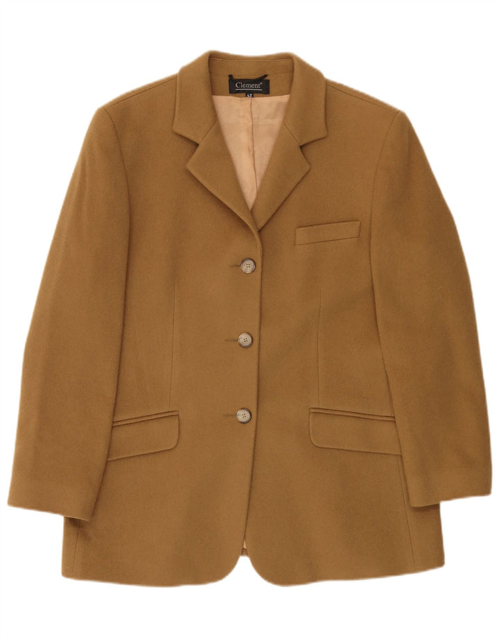 Clement Chaqueta Blazer De 3 Botones Para Mujer IT 42 Cachemira Beige Mediana