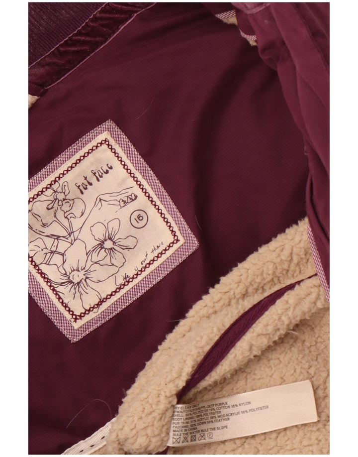 Chaleco acolchado para mujer Fat Face UK 46 Large Poliéster morado