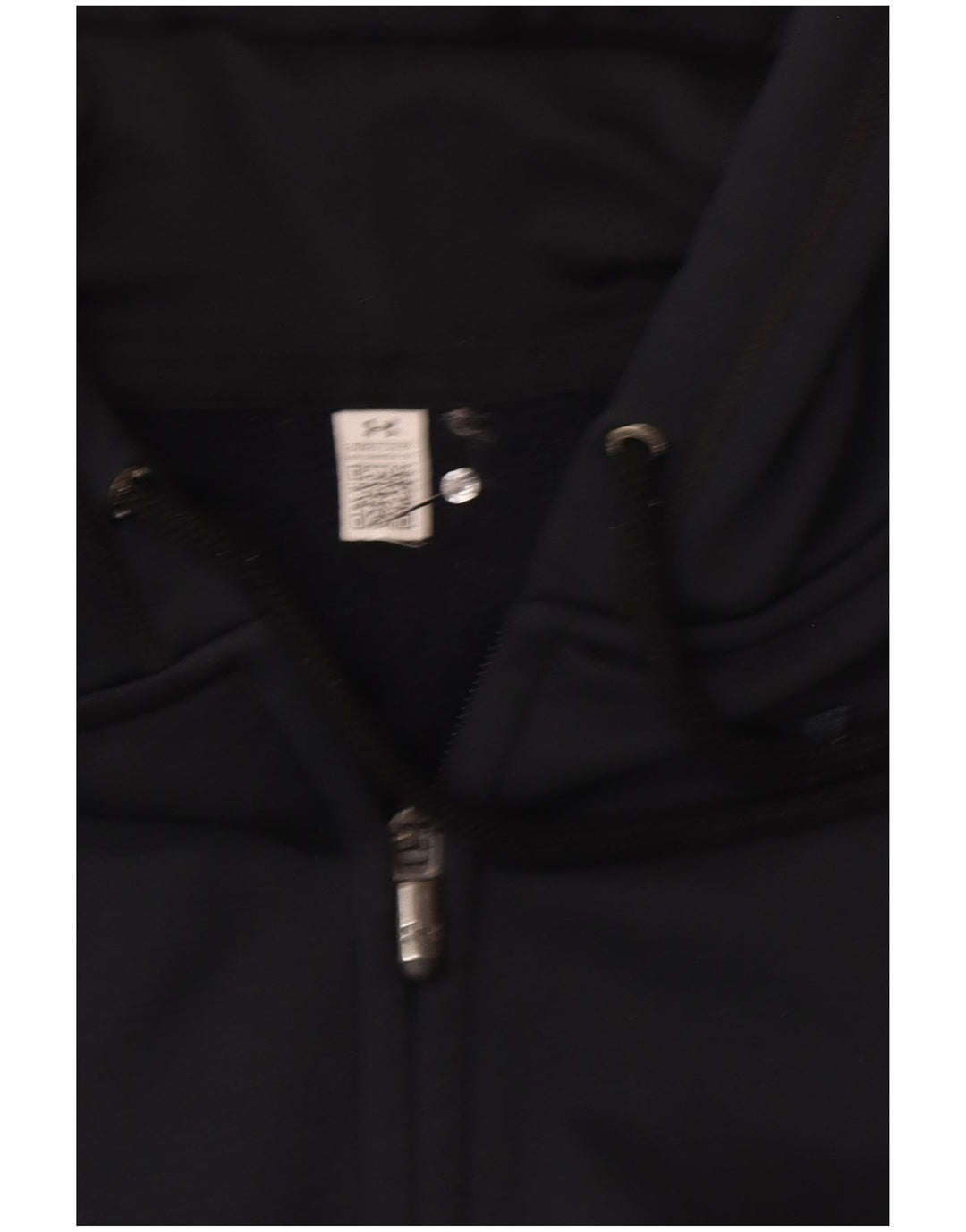 Under Armour Sudadera con capucha y cremallera para hombre, talla pequeña, color negro