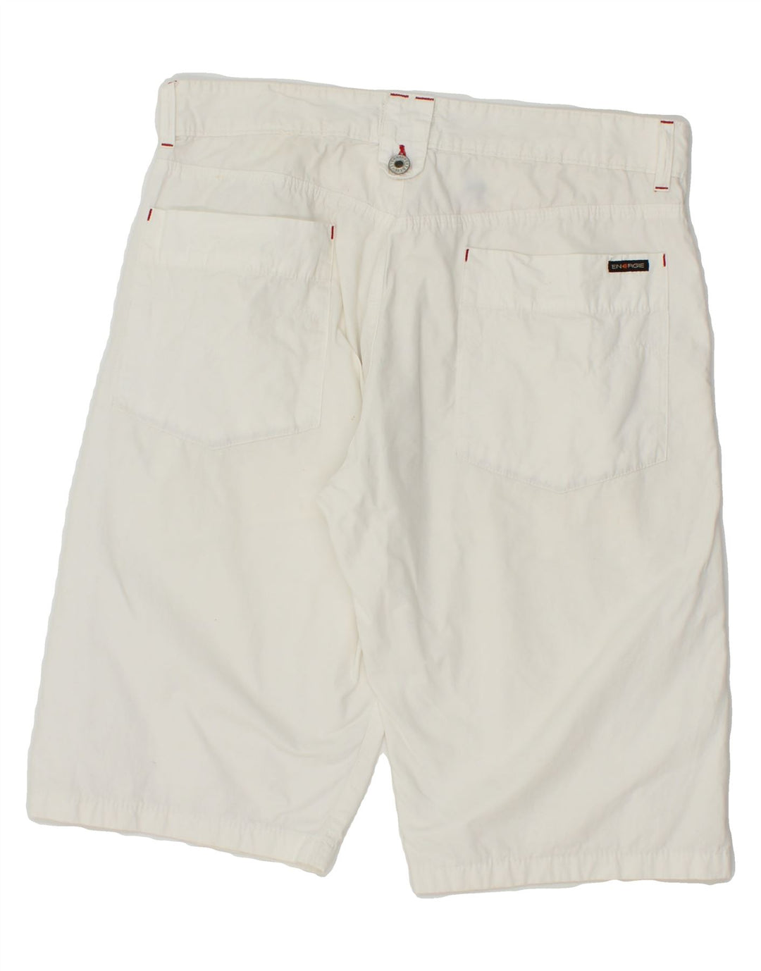ENERGIE Mens Chino Shorts W32 Medium White Cotton Vintage Energie and Second-Hand Energie from Messina Hembry 