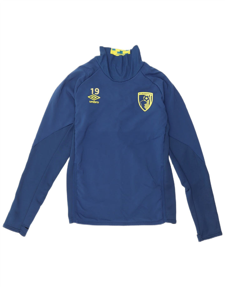 Umbro Hombre Gráfico Top Manga Larga Pequeño Azul Marino