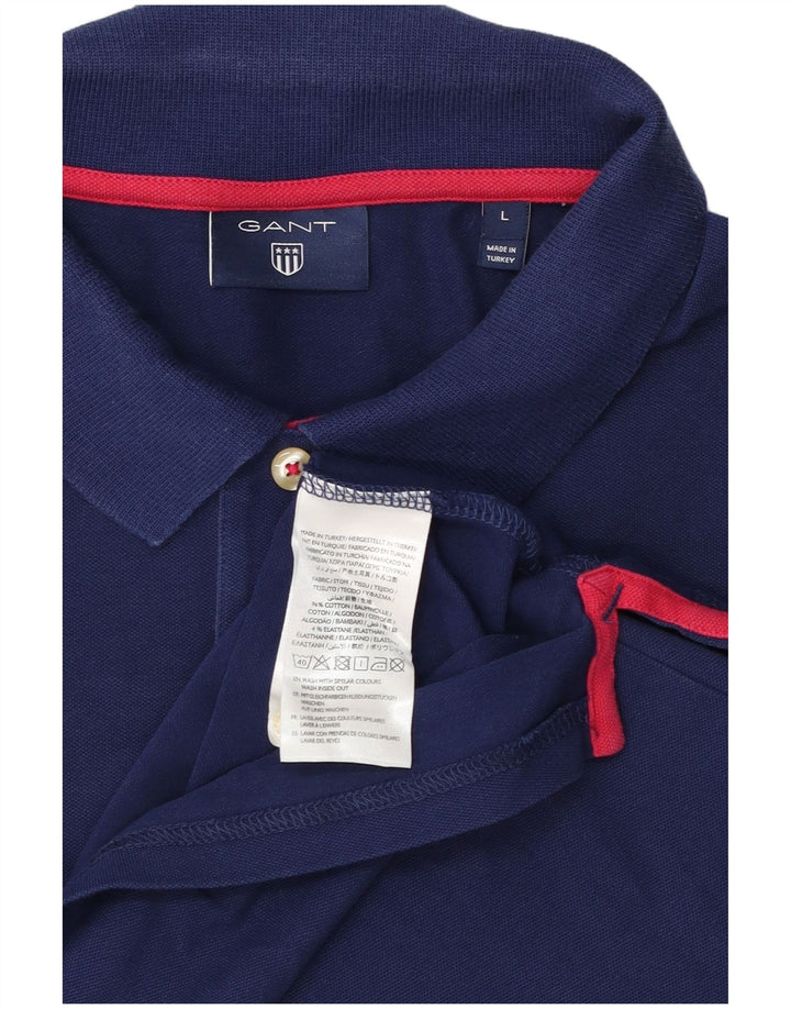 Gant Polo Hombre Grande Azul Marino Algodón