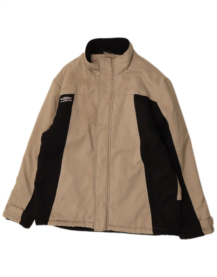 Chaqueta cortavientos para mujer Umbro UK 44 2XL Nylon color block beige