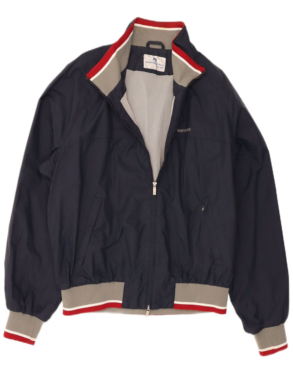 Chaqueta bomber para hombre North Sails UK 44 2XL Azul marino Colorblock Poliamida