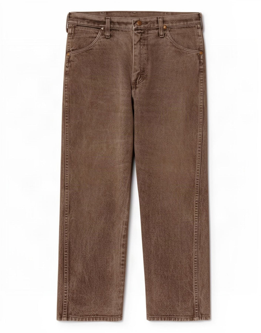 Wrangler Vaqueros rectos para hombre W32 L28 Marrón