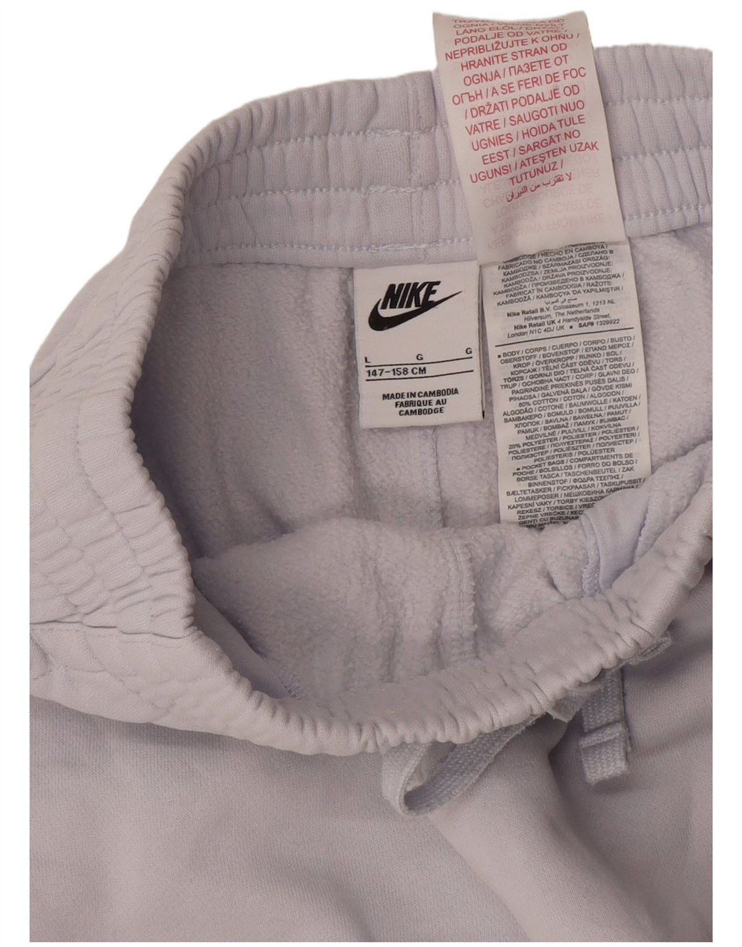 NIKE Pantalones de chándal para niños Joggers 12-13 años Grande Azul Algodón