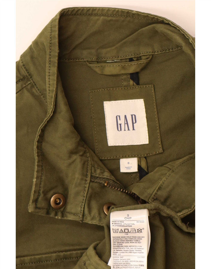 Gap Chaqueta militar extragrande para mujer UK 10 Small Algodón verde