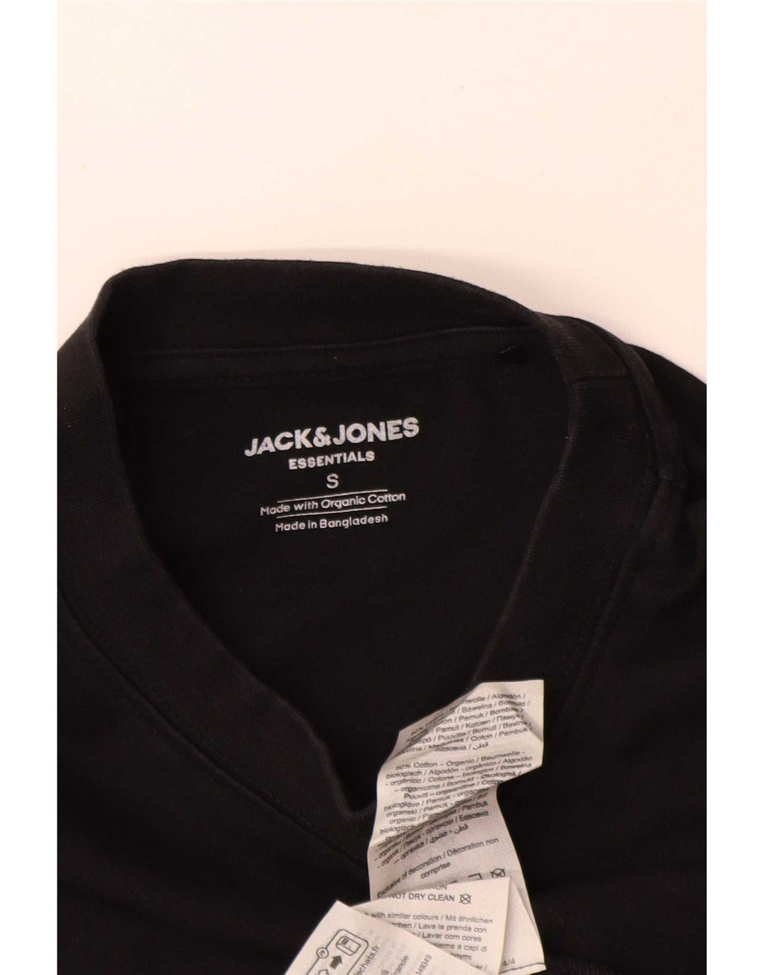 Jack & Jones - Camiseta holgada para hombre, talla pequeña, color negro