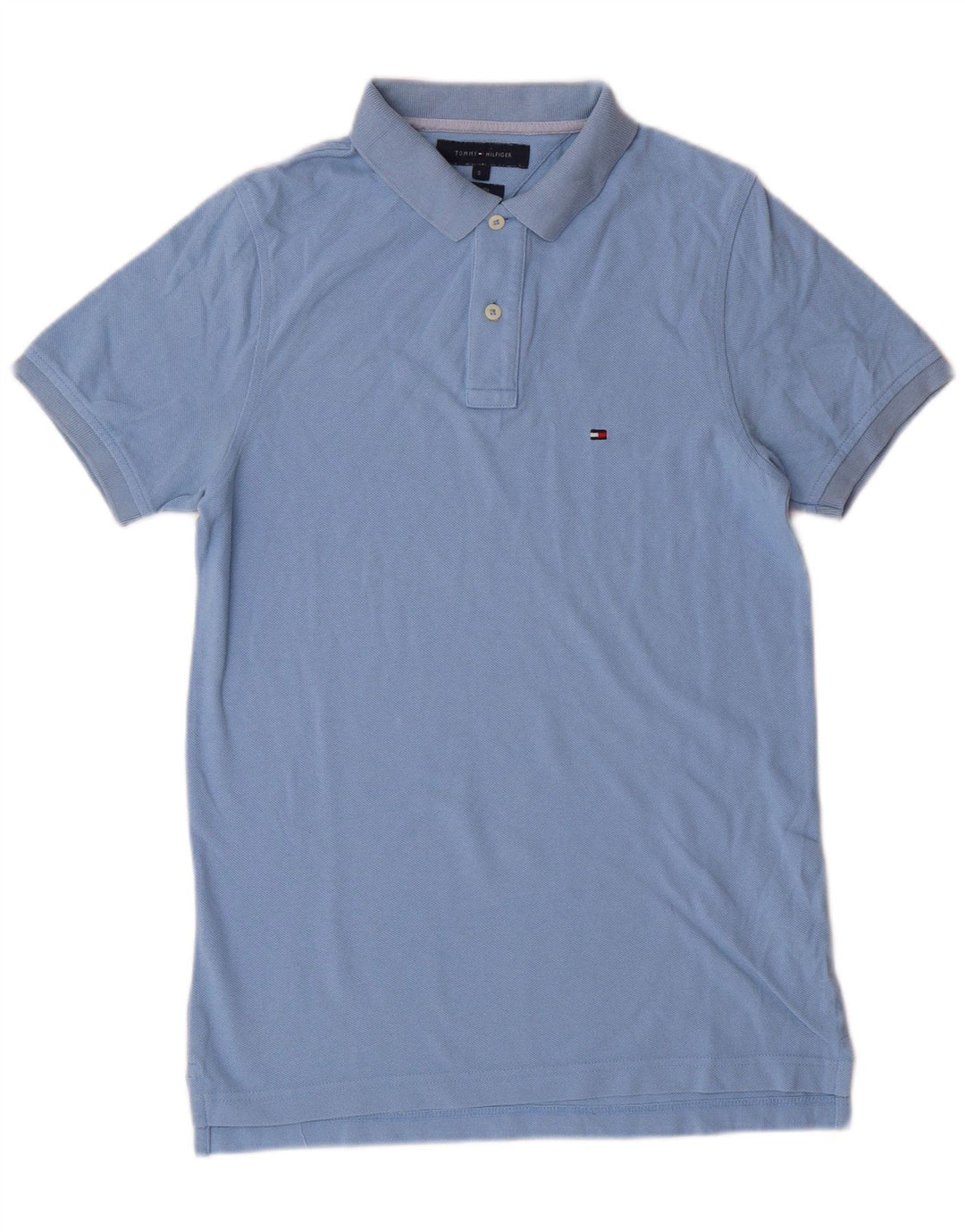 Polo Tommy Hilfiger Hombre Pequeño Algodón Azul