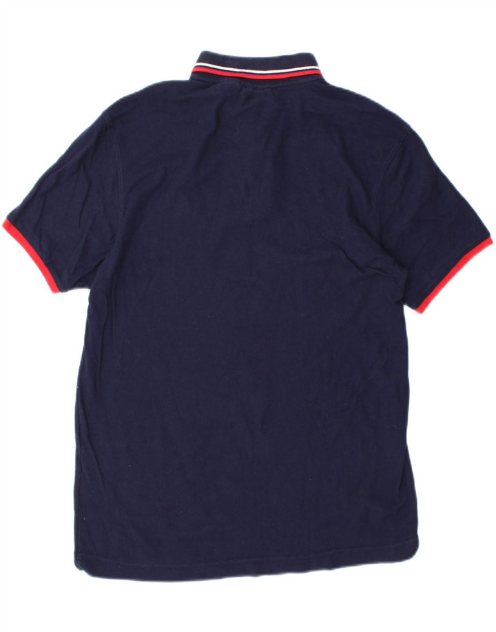 FILA Polo para hombre grande azul marino algodón