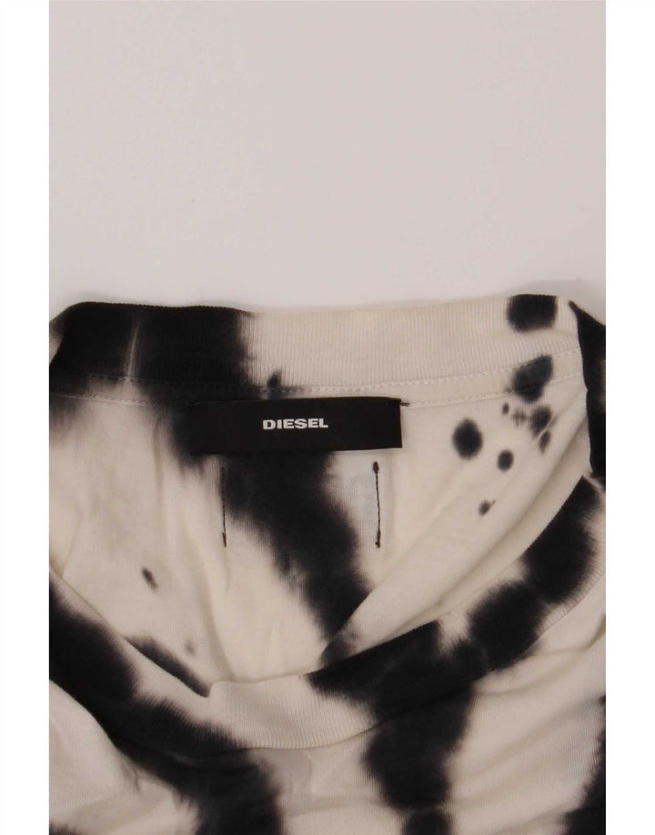 Diesel Camiseta Gráfica De Manga Corta Para Hombre Top Small Multicolor Tie Dye