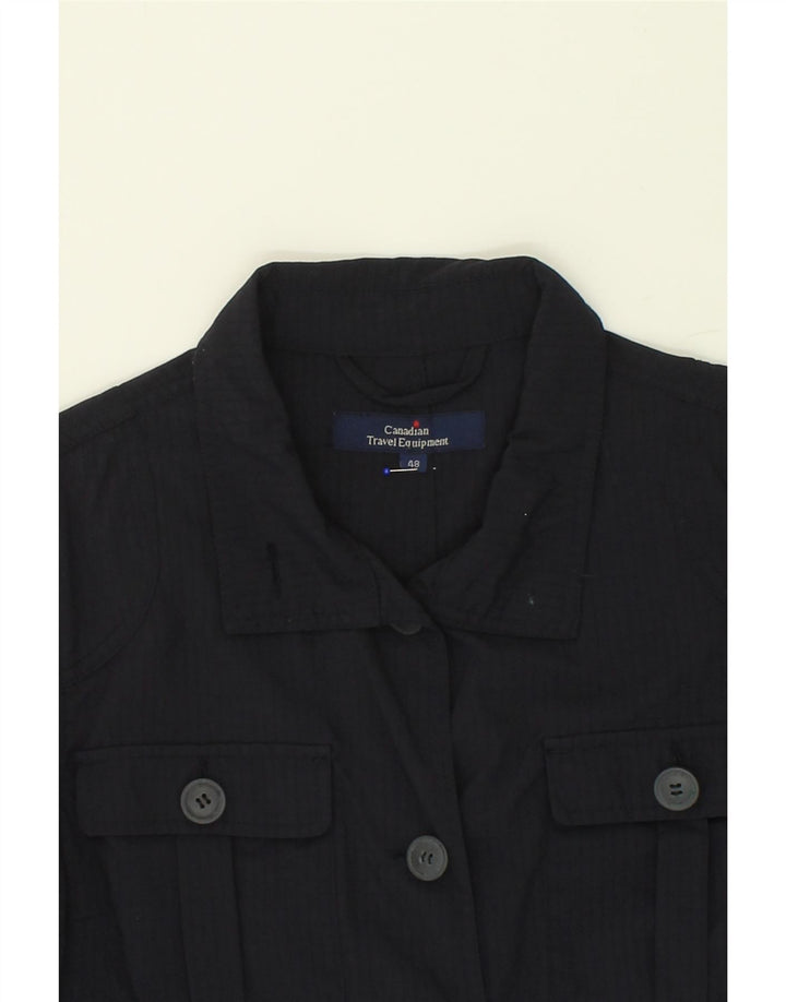 CANADIAN Womens Utility Jacket IT 48 XL Navy Blue Polyamide Vintage Canadian and Second-Hand Canadian from Messina Hembry 