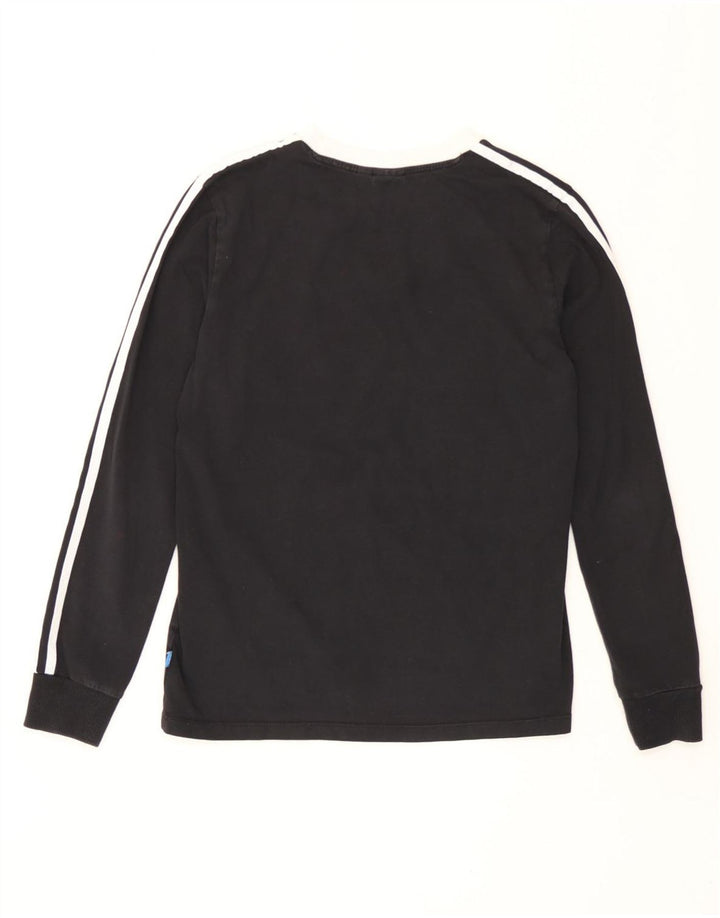 Adidas Camiseta de manga larga para mujer UK 12 Medium Black Cotton