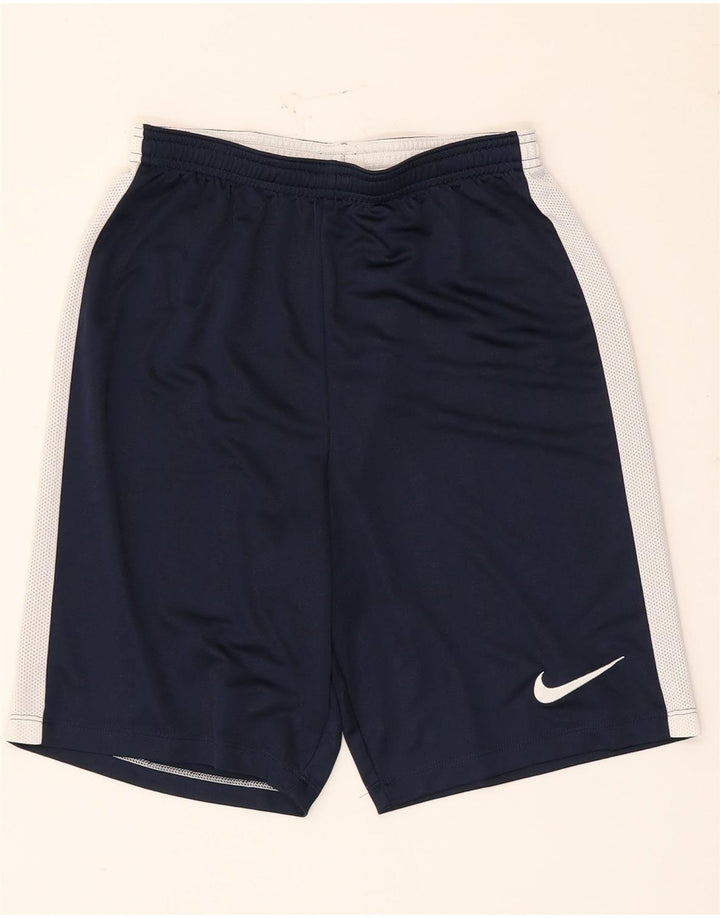 Nike - Pantalones cortos deportivos Dri Fit para hombre (talla pequeña), color azul marino, poliéster