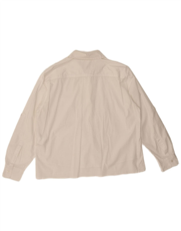 Marella Camisa para Mujer UK 42 Mediana Algodón Blanco
