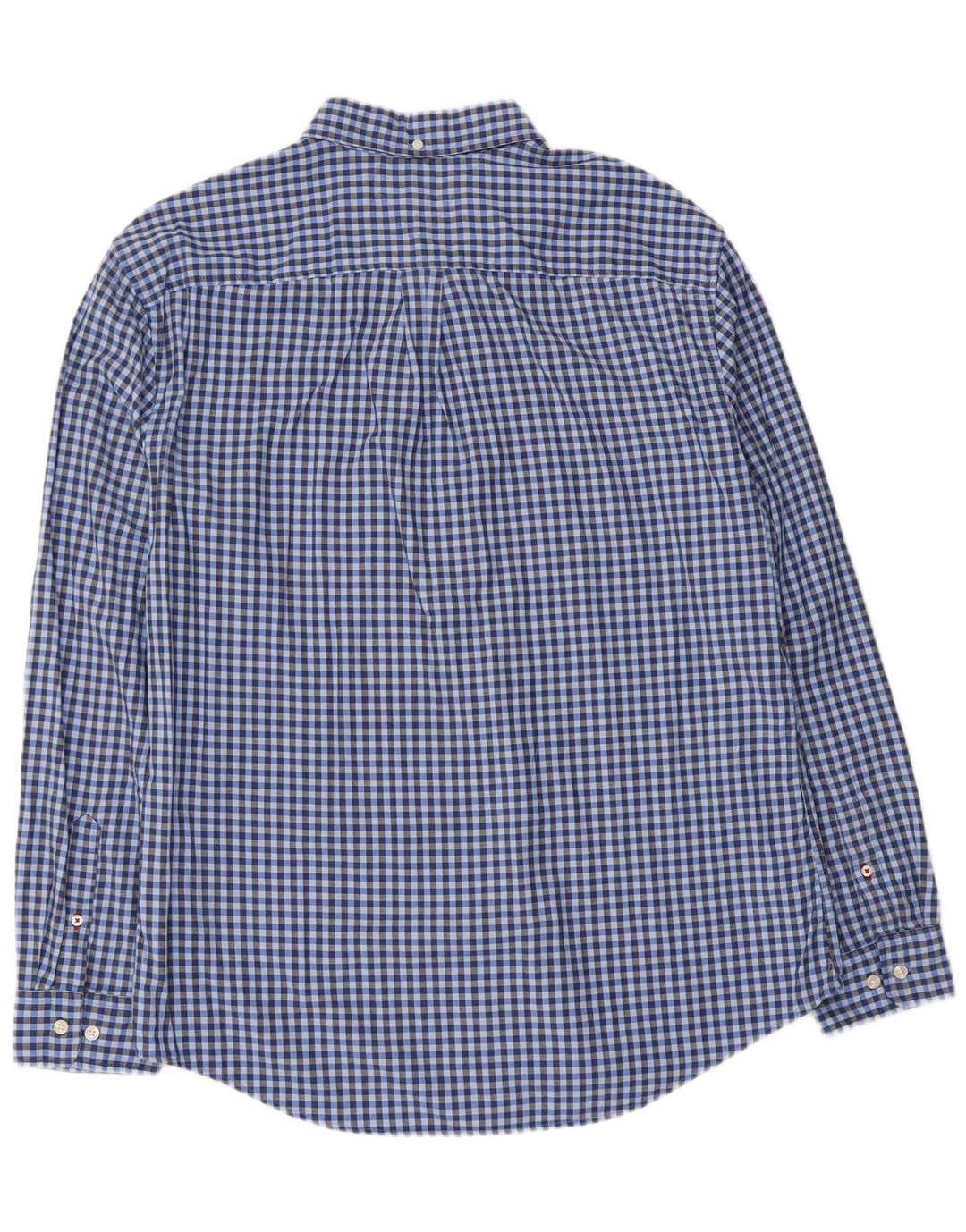 Camisa Tommy Hilfiger Hombre XL Algodón Vichy Azul