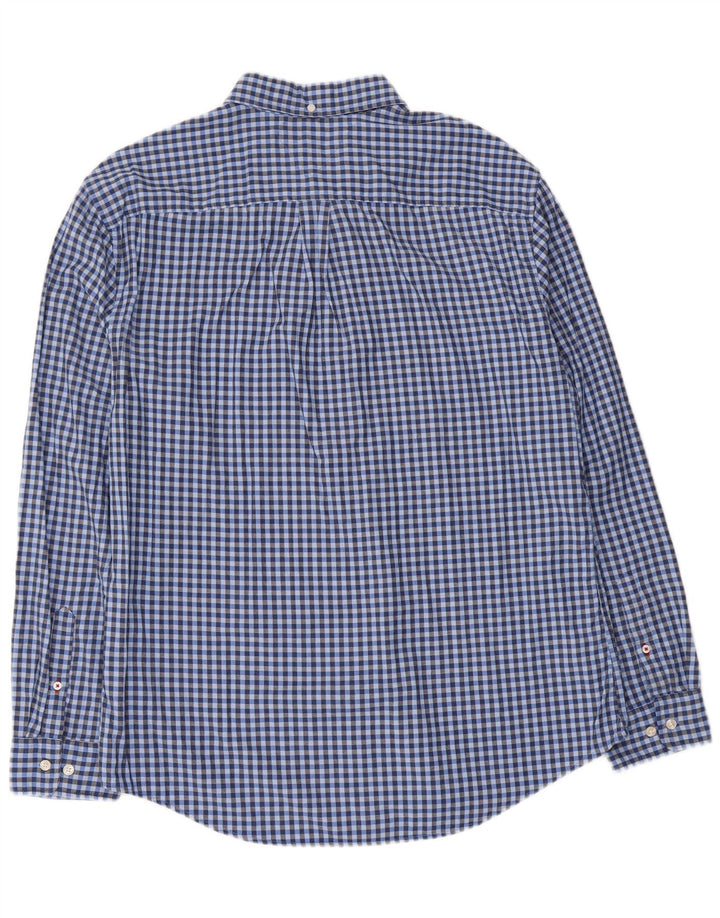 Camisa Tommy Hilfiger Hombre XL Algodón Vichy Azul