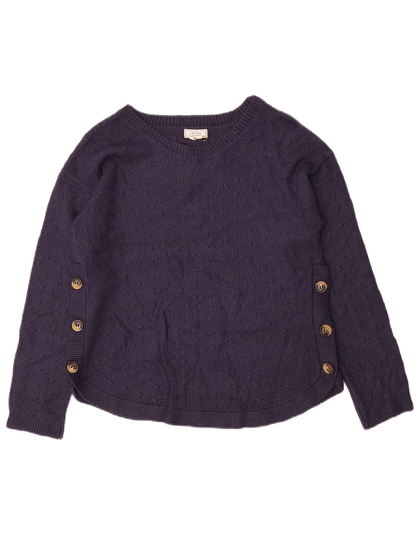 Suéter tipo jersey para mujer con cuello barco de Fat Face UK 8 Small Azul marino Viscosa
