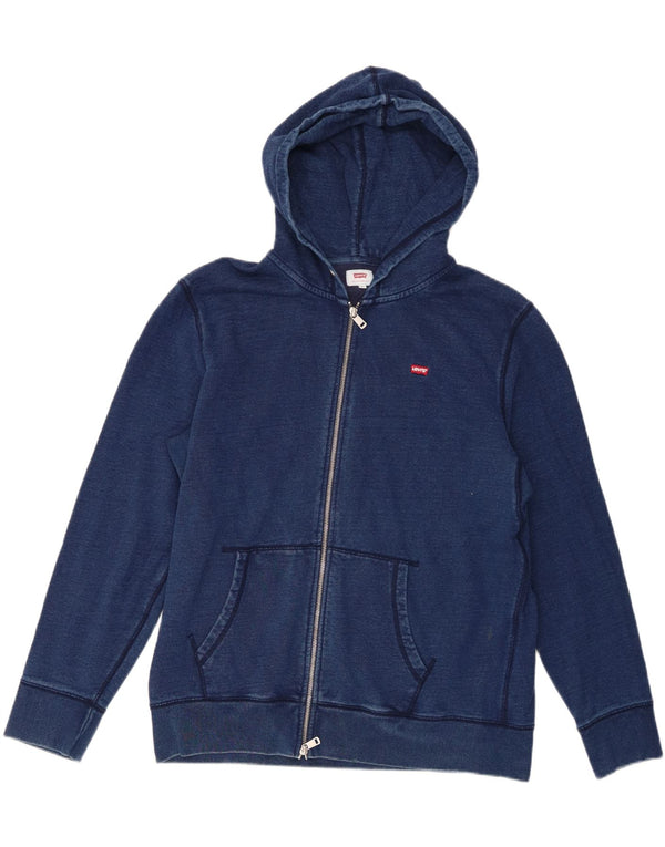Levi's Sudadera con capucha y cremallera para hombre XL Algodón azul marino