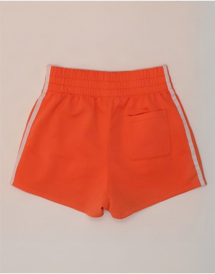 Adidas Pantalones cortos deportivos para mujer UK 10 Pequeño Naranja Poliéster