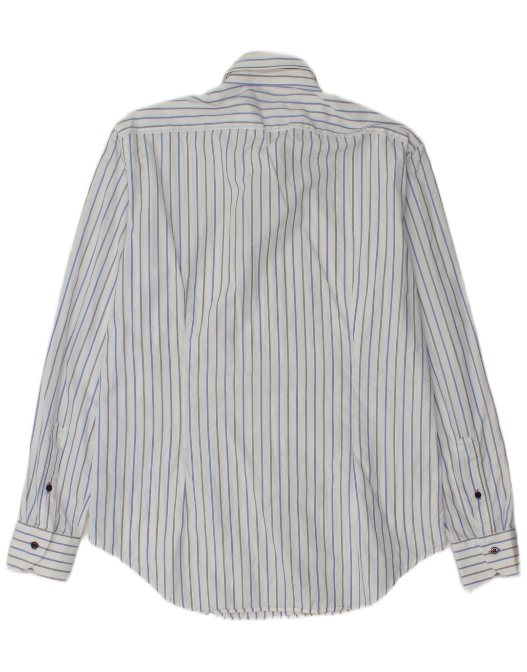 Camisa Ungaro para hombre Talla 39 15 1/2 Mediana Algodón a rayas blancas