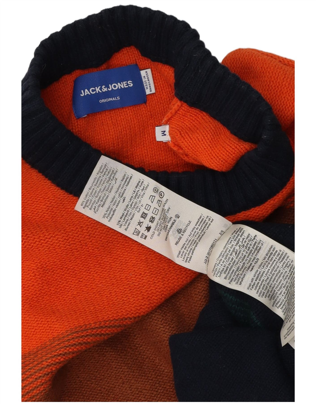 Jersey Jack & Jones Hombre con Cuello Redondo y Rayas Multicolor Mediano