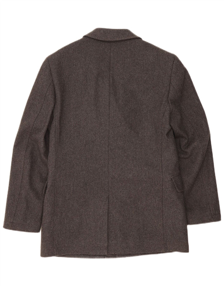 EDC Chaqueta tipo blazer de 4 botones para hombre UK 38 Lana gris medio
