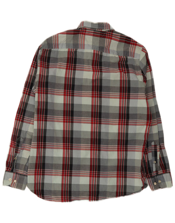 Camisa Tommy Hilfiger de corte regular para hombre de algodón a cuadros multicolor grande