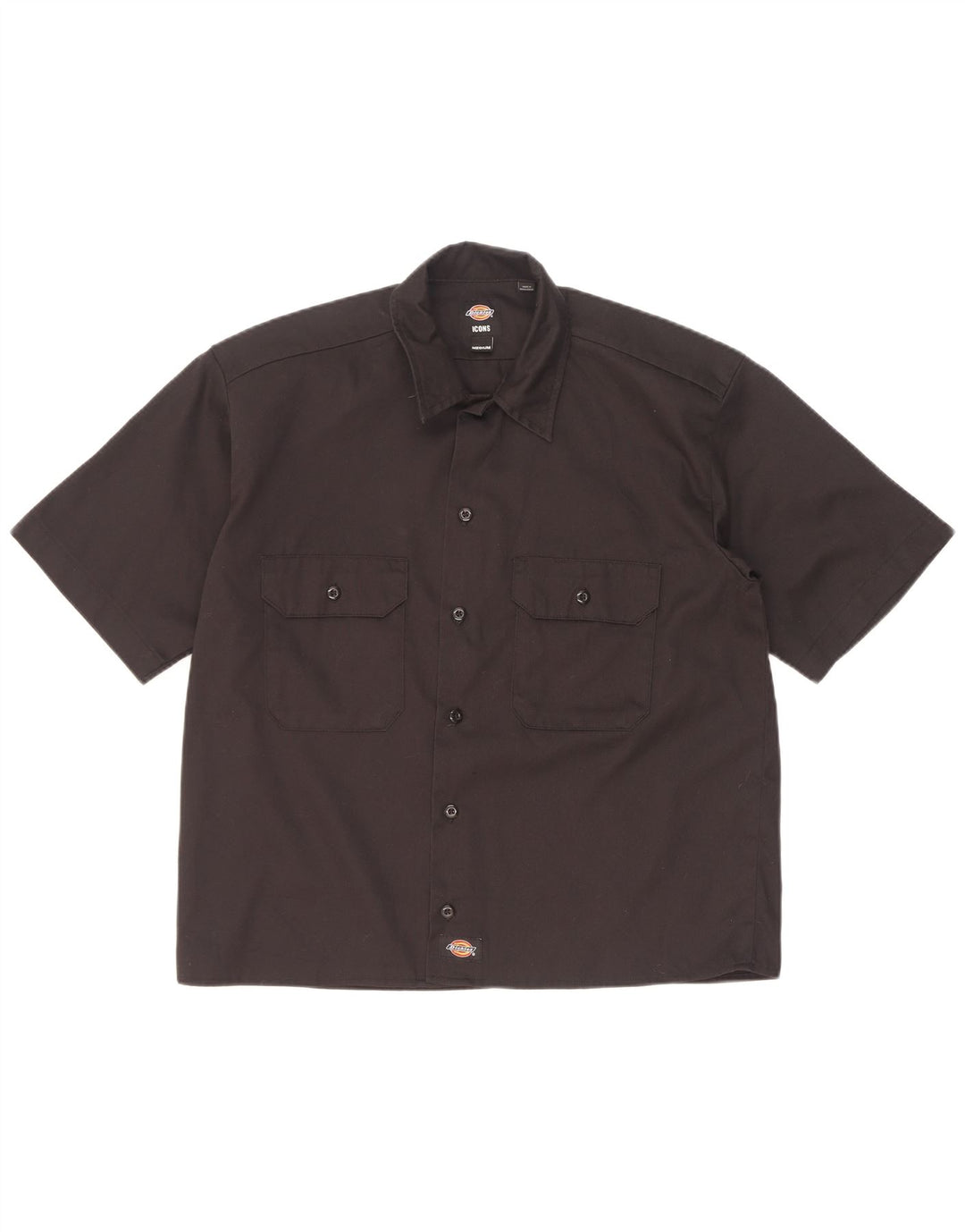 Camisa Dickies Hombre Manga Corta Poliéster Negro Mediano