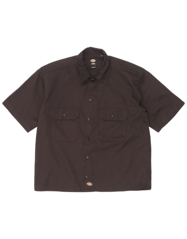 Camisa Dickies Hombre Manga Corta Poliéster Negro Mediano