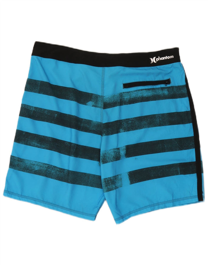 Hurley Hombre Phantom Bañador Corto Grande A Rayas Azules