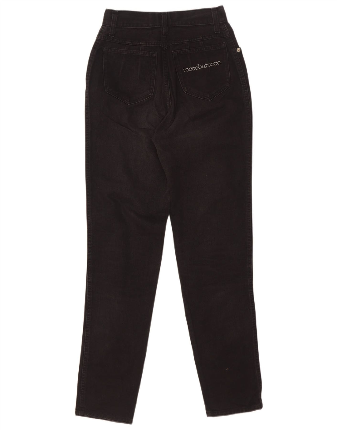 Vaqueros cónicos para mujer Roccobarocco W27 L31 Algodón negro