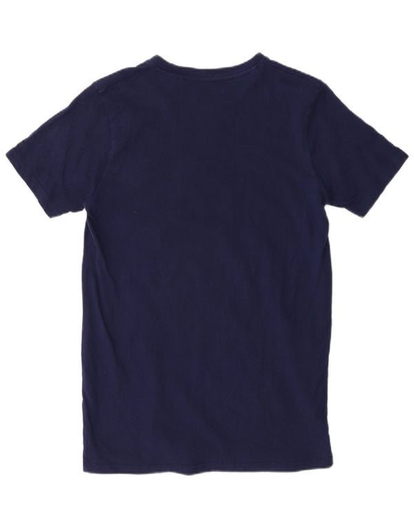 Champion Camiseta gráfica para hombre Top Small Azul marino Algodón