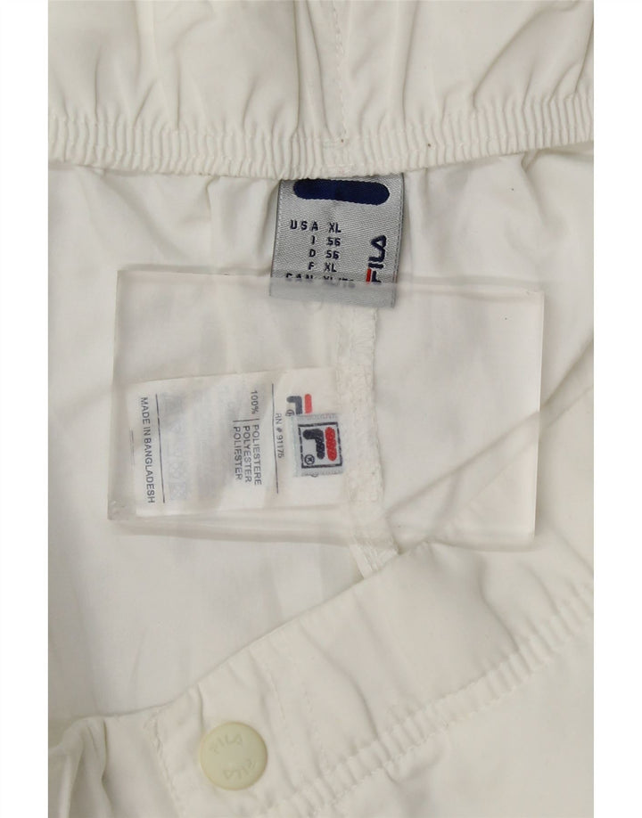 Fila Pantalón Capri Hombre IT 56 XL Poliéster Blanco