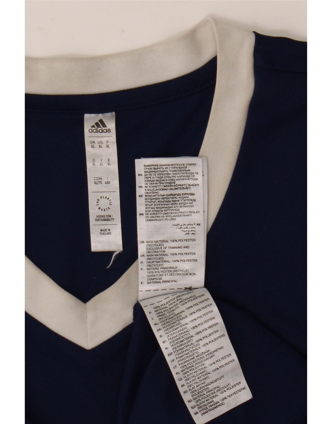 Adidas Hombre Aeroready Camiseta Top XL Azul Marino Poliéster