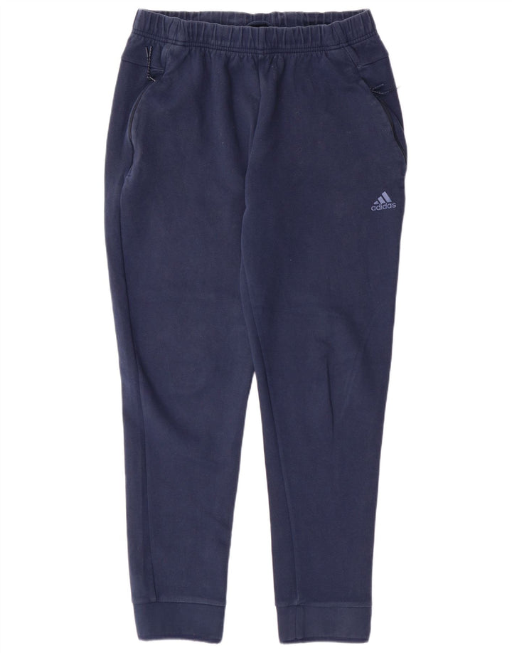 ADIDAS Hombre Chándal Pantalones Joggers Grande Azul Marino Algodón