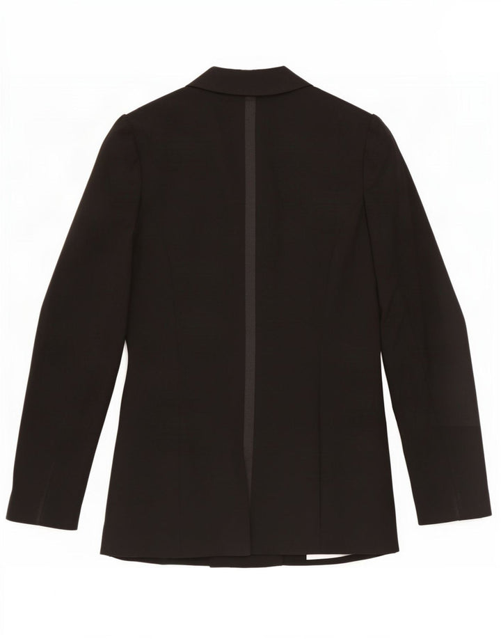 Marks & Spencer Chaqueta tipo blazer de 2 botones para mujer UK 44 Mediano Poliéster negro