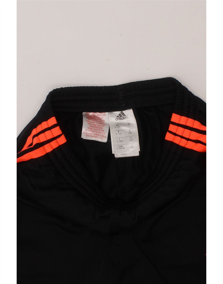 ADIDAS Boys Sport Shorts 9-10 Years  Black Polyester Vintage Adidas and Second-Hand Adidas from Messina Hembry 
