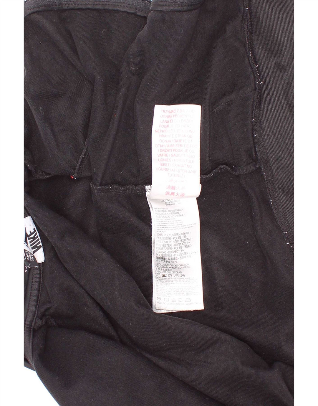 Nike - Chaqueta de chándal con gráfico para niños de 6 a 7 años, color negro, talla grande