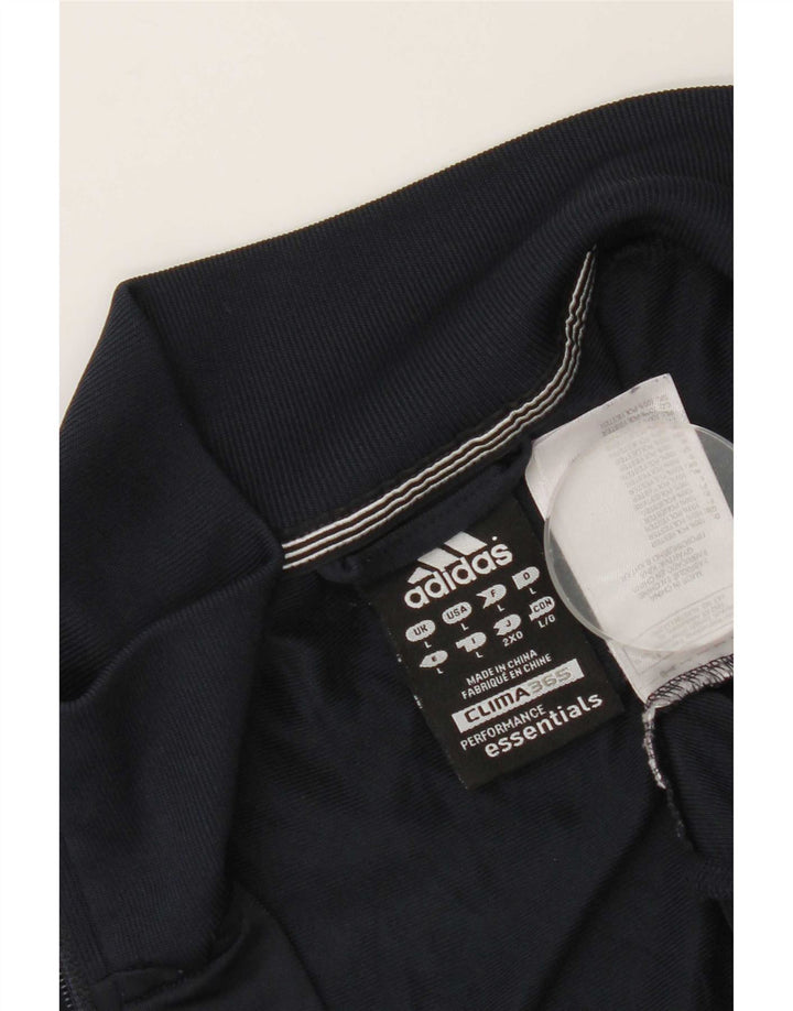 Adidas Mens Clima 365 Chándal Top Chaqueta Grande Azul Marino Poliéster