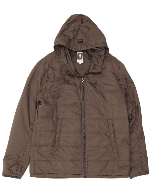Chaqueta acolchada con capucha para hombre G-Star UK 44 2XL Nylon gris